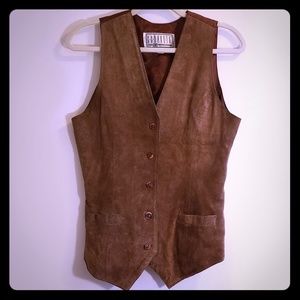 Brown Suede Vest